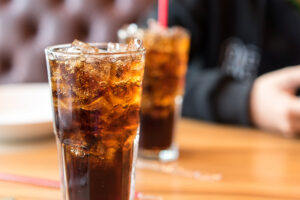 Cola drinks on a table